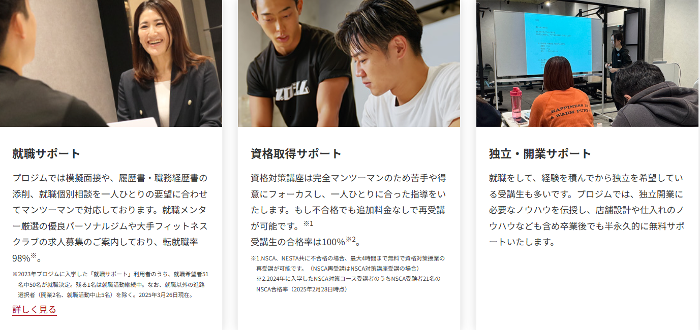 プロジム サポート